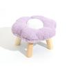 Banco de taburete redondo con flores, pequeño taburete redondo, decoración de habitación, sofá rojo de red duradero, taburete bajo de suelo para niños, venta directa de fábrica