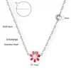 Collar Transfronterizo de Joyería con Goteo de Aceite Flor de Margarita Pequeña Corona Dulce Colgante de Mariposa Cadena para Clavícula Collar de Acero Inoxidable para Mujer