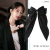 Horquilla de lazo de gran tamaño, elegante cinta coreana, clip de resorte, clip superior, sensación avanzada, horquilla para la parte posterior de la cabeza, accesorio para la cabeza