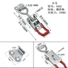 Braçadeira de Aço Inoxidável 304 Fivela de Aço Inoxidável Trava de Fivela Ajustável Clipe de Travamento Acessórios de Fivela para Caixa Alicate de Parafuso