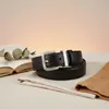 Cinturón de cuero genuino para mujer, elegante cinturón de piel de vaca para dama, simple y versátil, adecuado para combinar con jeans y faldas, cinturón de piel de vaca para mujer al por mayor