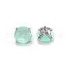 F136 Titânio Novo Fundo Redondo Revestido Brincos Huazi Swarovski Pregos para Orelha Osso Pregos para Lábio Liga de Titânio G23 Joias para Piercing