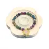 Pulseira de Turmalina Colorida Ruyi Ping An Lock Pulseira da Sorte para Design de Nicho para Amigos e Namoradas Pulseira de Presente