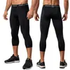 Mallas Deportivas Transfronterizas para Hombre Otoño Alta Elasticidad Secado Rápido Pantalones de Fitness Correr Entrenamiento Baloncesto Pantalones Capri Amazon