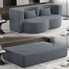Sofá de Tela Comprimida al Vacío, Mueble para Sala de Estar Estilo Antiguo, Sofá Cama Modular Plegable y Lavable para Dos/Tres Personas