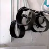 Abrazadera para Tubería de Aire Acondicionado, Abrazadera para Tubería de Agua, Abrazadera de Suspensión para Aire Acondicionado, Abrazadera para Tubería de Aire Acondicionado, Abrazadera para Cables, Abrazadera de Suspensión M8, Abrazadera con Varilla Roscada, Negro y Rojo