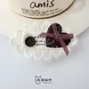 Accesorios de lazo de tela con forma de corazón de encaje floral para otoño e invierno Decoración para bolsos, zapatos, sombreros y ropa DIY