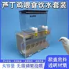 Alimentador automático anti-arañazos para pollos, comedero grande, caja de alimento, plataforma de malla para pollos Luding, caja de alimento, dispensador de agua