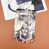 Conjunto de tarjetas periféricas de animación para estudiantes del campus con cordón para colgar en el cuello, deslizante, de plástico rígido, para control de acceso al metro, bolsa para credenciales para hombres