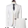 Conjunto de Terno Casual de Negócios Masculino 2025 Terno Vermelho de Três Peças Qt3002-533 Conjunto de Três Peças