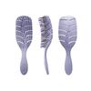 Peine para el cabello de paja de trigo hueco protección ambiental peine para el cabello forma de hoja peine para masaje del cabello