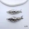 Colgante de Pez Koi Móvil Color Dorado Chapado en Cobre para Collar Pulsera Hecha a Mano con Encanto de "Prosperidad"