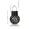 Luz de Bola Colgante Impermeable Nueva de Energía Solar Transfronteriza Luz Colgante para Balcón Luz Decorativa Impermeable para Patio Exterior Luz Hueca