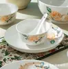Chengkui Fanhua Mundo Criativo High-end Caixa de Brocado Utensílios de Mesa Cerâmicos Domésticos Conjunto Atividades Empresariais Presente para Membros Atacado