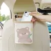 Bolsa de Almacenamiento para Coche, Bolsa Colgante para Respaldo de Asiento, Caja de Almacenamiento para Interior de Coche con Patrón de Espiga, Caja de Almacenamiento Pequeña Estilo Chanel, Caja de Almacenamiento Colgante