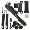 Kit de ferramentas de acessório para reparo de bicicletas transfronteiriço, conjunto de reparo para bicicletas de montanha e bicicletas de estrada, ferramentas de reparo de pneus com bomba