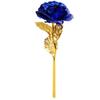 Cor Folha de Ouro 24K Rosa Cravo Dia dos Namorados Dia das Mães Festival Qixi Simulação Luminosa Flor Preservada