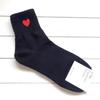 Calcetines de algodón hechos en Corea etna nuevo color puro amor niña calcetines de media pantorrilla calcetines en forma de corazón calcetines para adulto