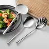 Olla pequeña de acero inoxidable 304 Moonlight, cuchara y espátula, espátula para cocinar y saltear en casa, cucharón para sopa, colador para sopa, cuchara para servir en buffet, utensilios de cocina