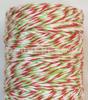 Cordón de algodón fino de 1 mm de color, hilo de doble color, zongzi, eje de madera de algodón fino, embalaje de tarjetas de papel, venta al por mayor de fábrica