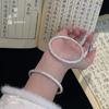 Pulseira de Abertura Xiangyun Dourada Pé Prata 9999 Prata Esterlina Avançada Nicho Versátil Exquisite Sensação para Presente de Aniversário de Namorada