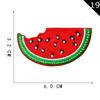 Etiqueta de Bordado por Computadora Yuanda Pegamento Termofusible Fruta Sandía Parche Bordado Parche Cereza Parche Accesorios de Ropa DIY Parche de Tela