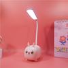 Lámpara de escritorio pequeña LED, protección para los ojos, estudio, dormitorio de estudiantes, lámpara de noche, USB, recargable, lectura, lindos dibujos animados para niños