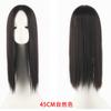 Peluca de Venta Caliente en el Sudeste Asiático para Guardería, Pieza de Cabello de Reemplazo para la Cabeza de Mujer, Cabello Artificial que Cubre el Cabello Blanco, Pieza de Peluca Dividida en Cabello Largo Liso