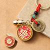 Cadena de Llaves Giratoria Bendición Tianguan Zodiaco Cobre Imitación Colgante de Llave Bendición Tianguan Zodiaco Punto Turístico Venta Caliente