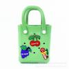 Venta al por mayor de fábrica eva Bolsa de playa Bolsa de dama Bolso de mano Cesta de gel de sílice Bolsa con agujeros Bolsa de playa para cosméticos