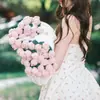 Manta com Buquê de Rosas Produto Acabado Manta de Tricô Feita à Mão Presente de Qixi para Esposa Namorada Namorado Cobertor de Sesta