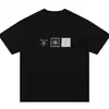 Camiseta de Algodón Puro Retro Creativa Divertida Estampada de Manga Corta para Hombres y Mujeres, Top Holgado Versátil Cómodo de Verano