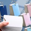 Papel de cartão em branco palavras em inglês escritas à mão papelão duro branco cartão pequeno mensagem Livro de memórias portátil para o ensino médio