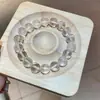 Pulseira de Contas de Cristal Branco, Nova Pulseira Personalizada Estilo Chinês, Pulseira Fashion e Versátil, Joia de Nicho de Alto Padrão para Mulheres Atacado