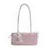 Bolsa de Ombro Feminina Estilo Coreano Nicho Fresca e Doce para Axila Nova Moda Verão 2025 Simples Moderna para o Dia a Dia Tendência