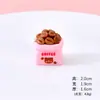 Linda Máquina de Café de Oso Rosa Accesorios de Resina Casa de Muñecas Comida en Miniatura Juguete Decoración DIY Juguete de Juego de Imitación