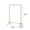 Perchero Engrosado de Pie para Tienda de Ropa Perchero Colgador de Ropa Barra Horizontal para Interiores y Exteriores Secador de Ropa Fresco Simple con Ruedas