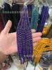 Cuentas sueltas de cristal artificial dorado con los cinco elementos, mantra de seis palabras, cuentas de Buda, cuentas redondas, accesorios de joyería diy semiterminados al por mayor