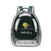 Hola Brid Periquito Sol Pequeño Bolsa Transportadora de Pájaros Mochila para Exteriores Transparente Portátil Gris Cacatúa Periquito