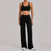 Conjunto de Yoga Transfronterizo Europeo y Americano para Amazon, Conjunto Ajustado de Espalda en I, Conjunto de Dos Piezas para Correr y Fitness al Aire Libre