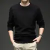 Suéter de punto para hombre con cuello redondo, transfronterizo, 25 nuevo de otoño/invierno, tejido jacquard, casual, versátil, suéter base