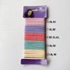 20 Colores Disponibles Gomas Básicas para el Cabello de 3 mm Bandas Elásticas sin Costuras Accesorios para el Cabello de la Fábrica de Gomas para el Cabello de la Hermana Wang para Trenzas