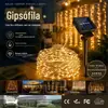 Fio de luz LED fio de cobre 10 metros 20 metros invólucro estrelas Decoração de feriado de Natal Cortina de rede popular luzes pequenas quentes