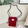 510223 Bolso de Felpa Nuevo de Invierno para Teléfono Móvil, Bolso de Hombro Cruzado Informal, Bolsa de Compras para Mujer