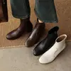 Botines Elegantes Silenciosos Versátiles para el Trabajo Pierna Delgada Otoño/Invierno 2026 Tacón Medio Grueso Adelgazantes Punta Redonda Elásticos que Envuelven la Pierna para Mujer
