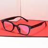 Nuevo Estilo Cuadrado Ligero Montura de Gafas Negra Moderna Uña de Arroz Moda Gafas Anti-Luz Azul ins Celebridad de Internet Mismo Estilo Gafas Planas