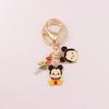 Chaveiro de Metal Fofo Desenho Animado Mickey e Minnie com Esmalte Pinguim Tigger Pingente para AirPods Fivela de Bolsa