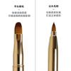 Pincel labial de doble punta pincel para línea de labios pincel para difuminar bálsamo labial brillante brillo labial retráctil portátil mini maquillaje profesional pincel labial con tapa