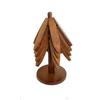 Posavasos de Madera de Bambú Posavasos Árbol Esterilla Antiquemaduras Resistente al Calor Esterilla para Cazuelas Esterilla Aislante Mesa de Comedor de Bambú Adornos Creativos