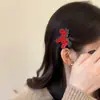 Pinza para el Cabello de Pato con Forma de Poni y Strass Completo para Año Nuevo, Exquisita Pinza Lateral de Alto Brillo con Strass, Accesorio de Cabello Colorido de Moda con Strass